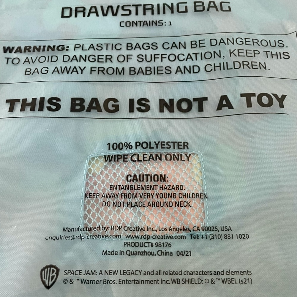 Space Jam Drawstring Bag - Picture 4 of 4